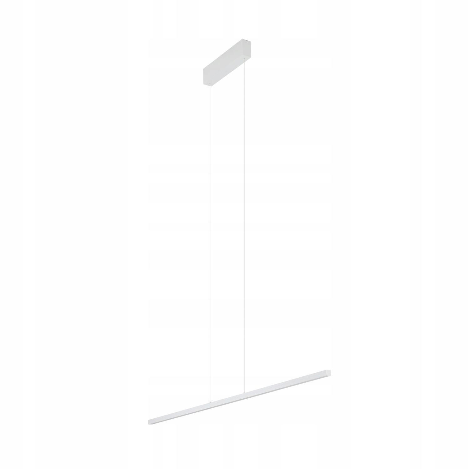 Závesná lampa biela Bar Led nad jedálenský stôl Nowodvorski