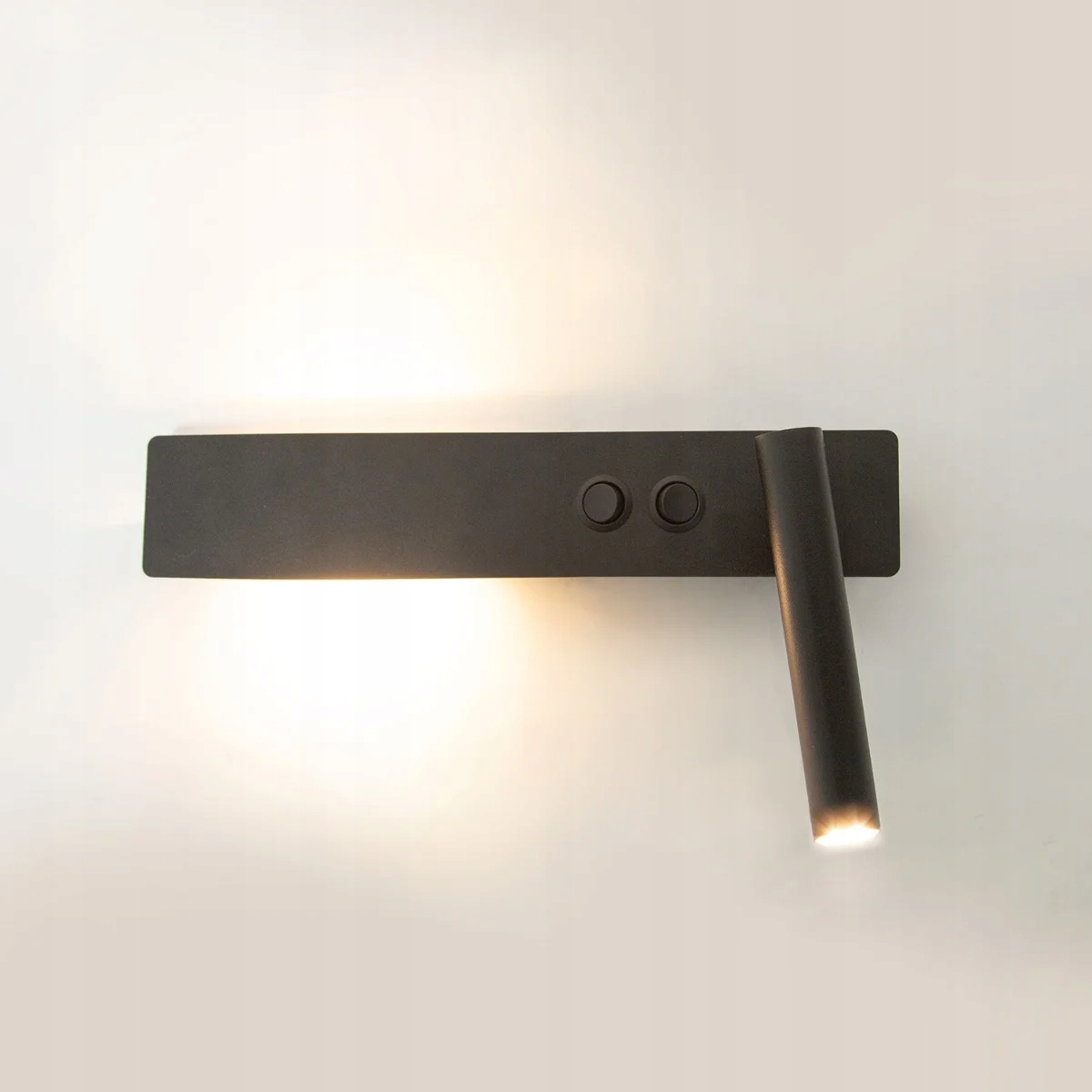 Nowoczesna lampa ścienna Hotel Mood kinkiet czarny ruchomy z włącznikami