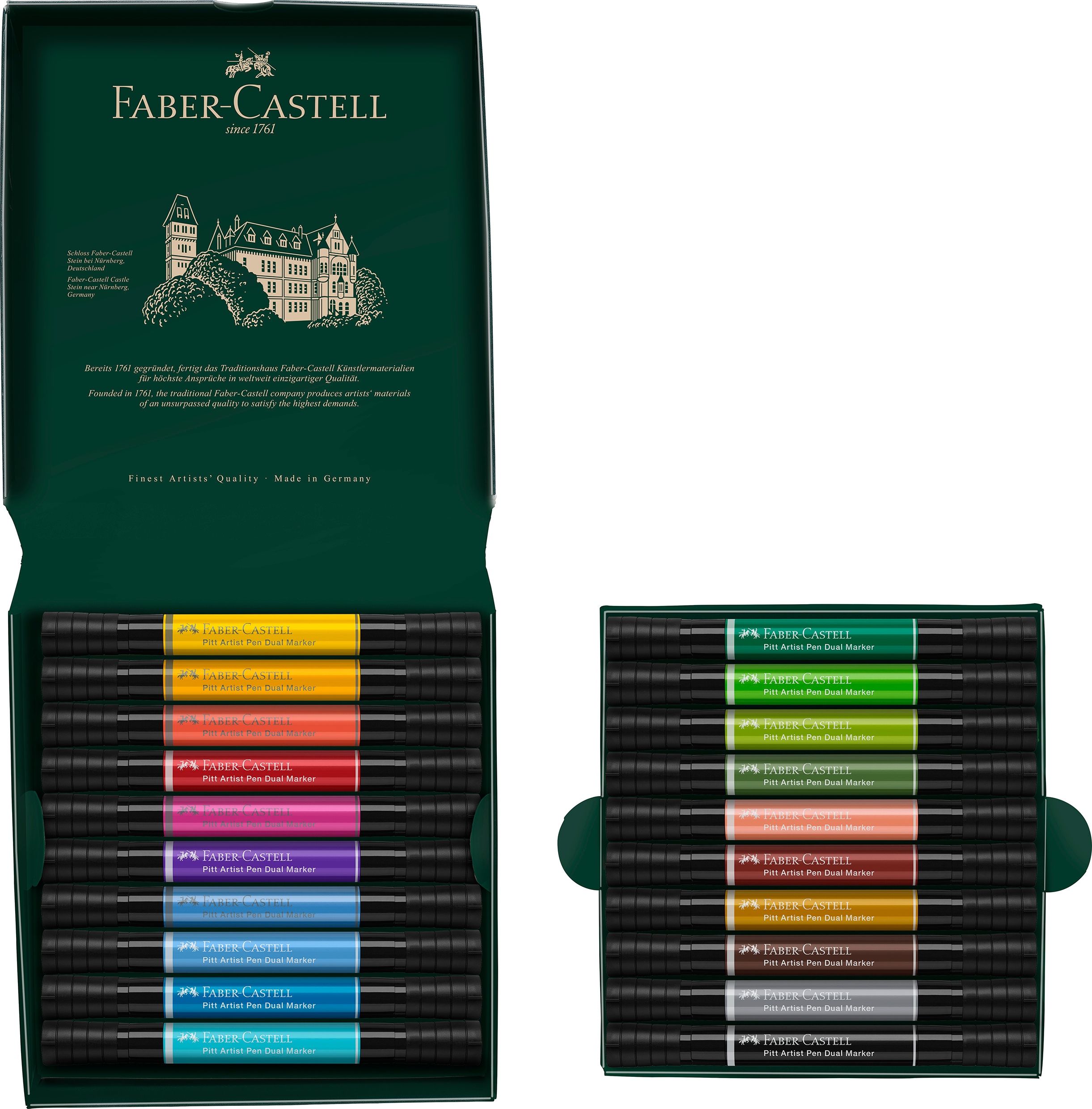 Faber-castell Fixy oboustranné Pitt 20 barev