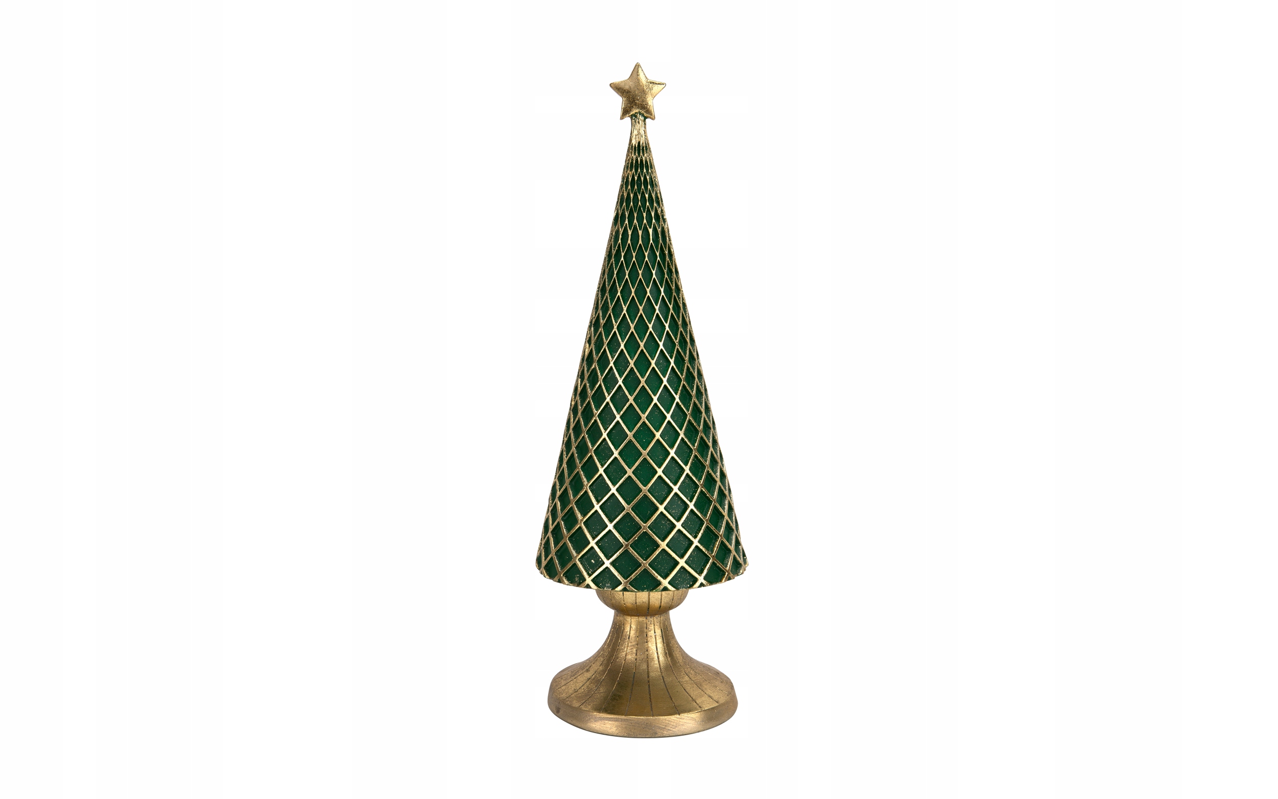 

Figurka świąteczna Choinka zielono złota 40cm