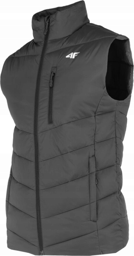4F KAMIZELKA Z KIESZENIĄ NA PIERSI BEZRĘKAWNIK PUCHOWY CZARNY M492 r. XXXL Rodzaj brak informacji