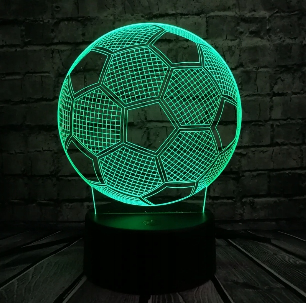 PIŁKA NOŻNA LAMPKA NOCNA 3D LED + PILOT PREZENT Kod producenta HLO_39
