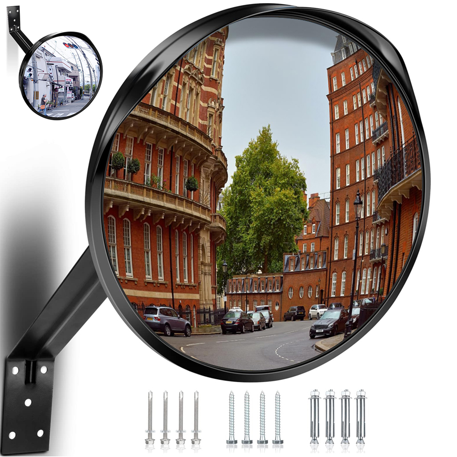 Zrcadlo Konvexní 40 CM Akrylové Bezpečnost Proti Kolizím