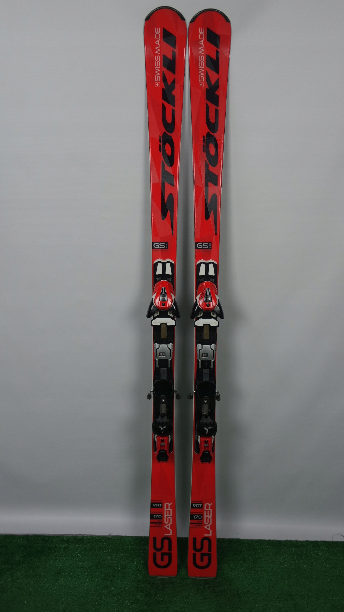 Stockli ストックリ Laser GS WOLDCUP 185cm narty STOCKLI LASER GS VRT Worldcup, grip walk + Salomon SRT