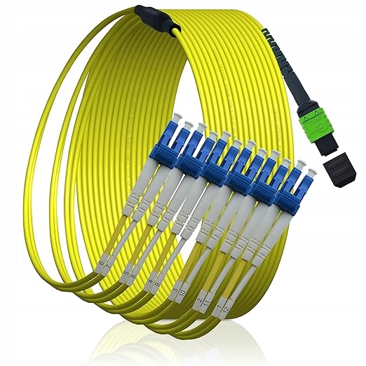 Patchcord Optický kabel Kabel 12 žilový polarizovaný Mpo Apc
