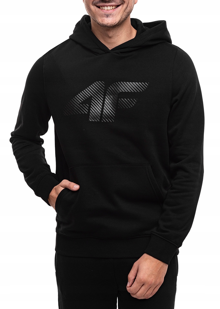 Pánská Mikina Hoodie 4F Sportovní tepláková s kapucí Bavlněná vel S