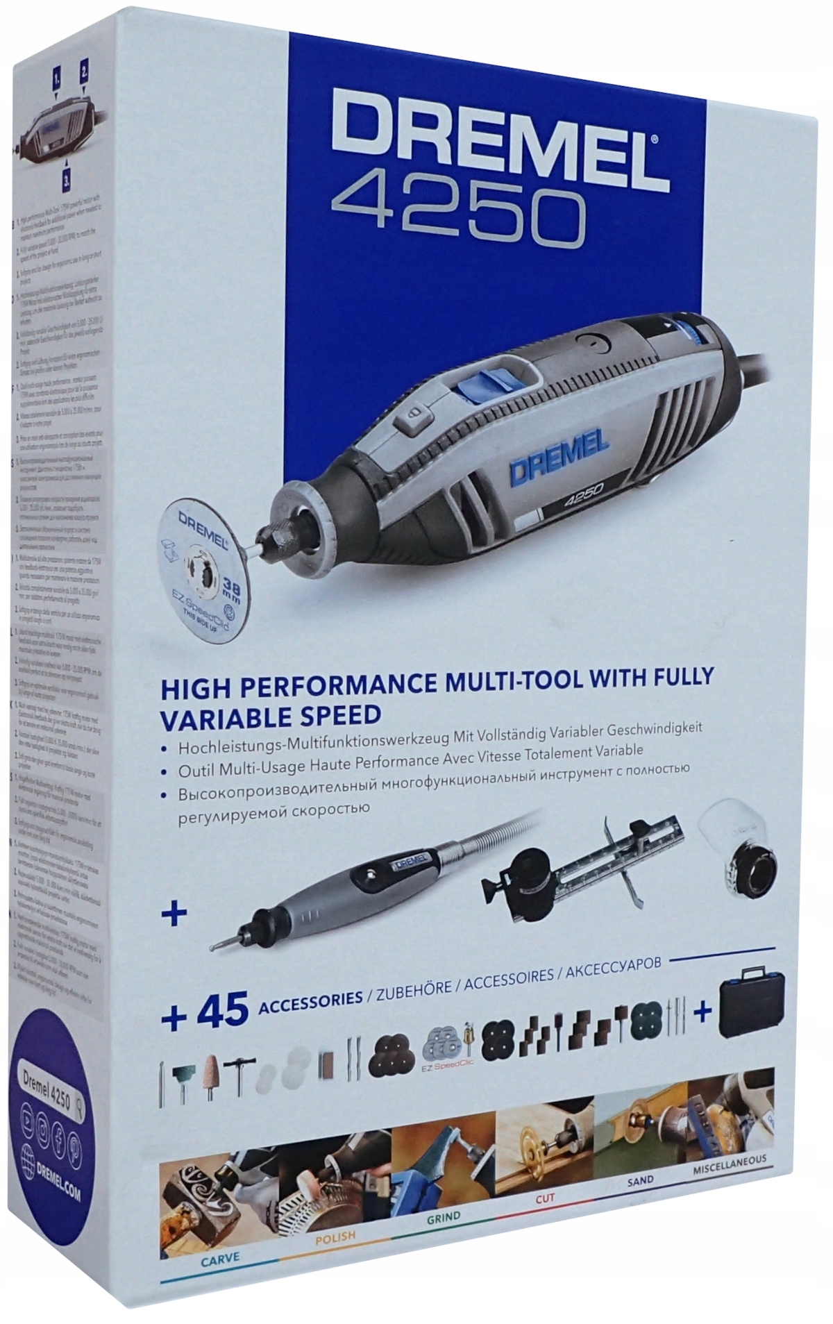 Dremel 4250 шліфувальний верстат 3 насадки 45 аксесуари