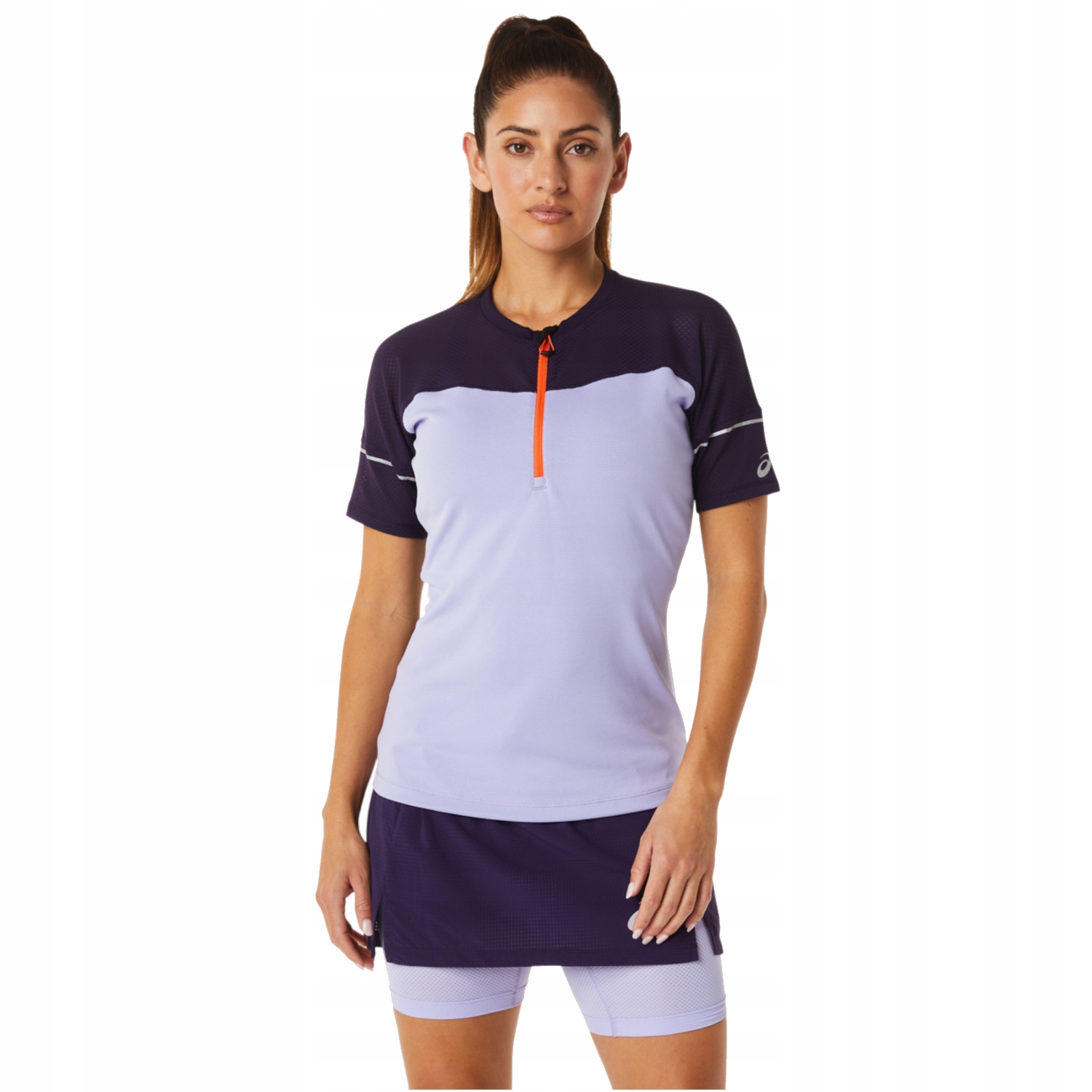 Dámské Polyester tričko Asics Fujitrail Top [s] fialové