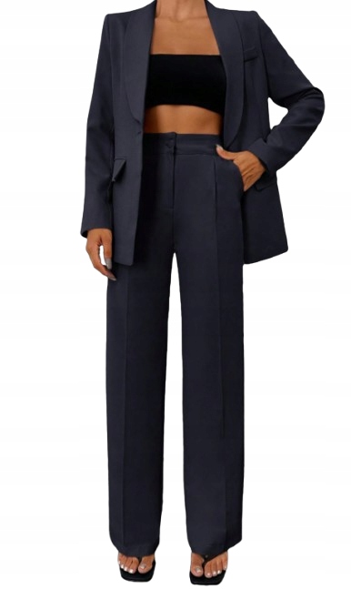 Shein Modrý Sako A Kalhoty Shein M 1JB