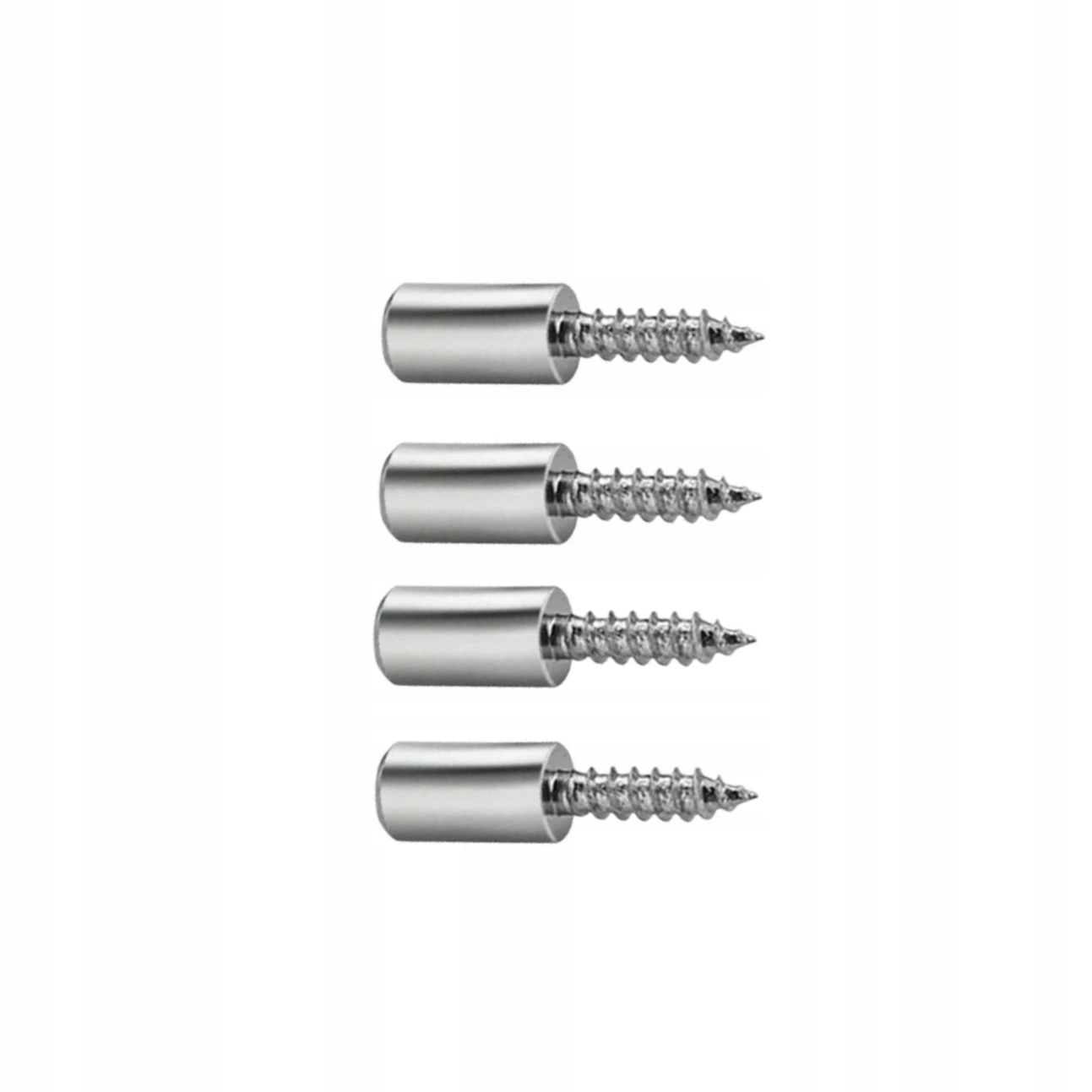 4x WKRĘCANA PODPÓRKA KOŁEK PÓŁKI z GUMKĄ OTULINĄ