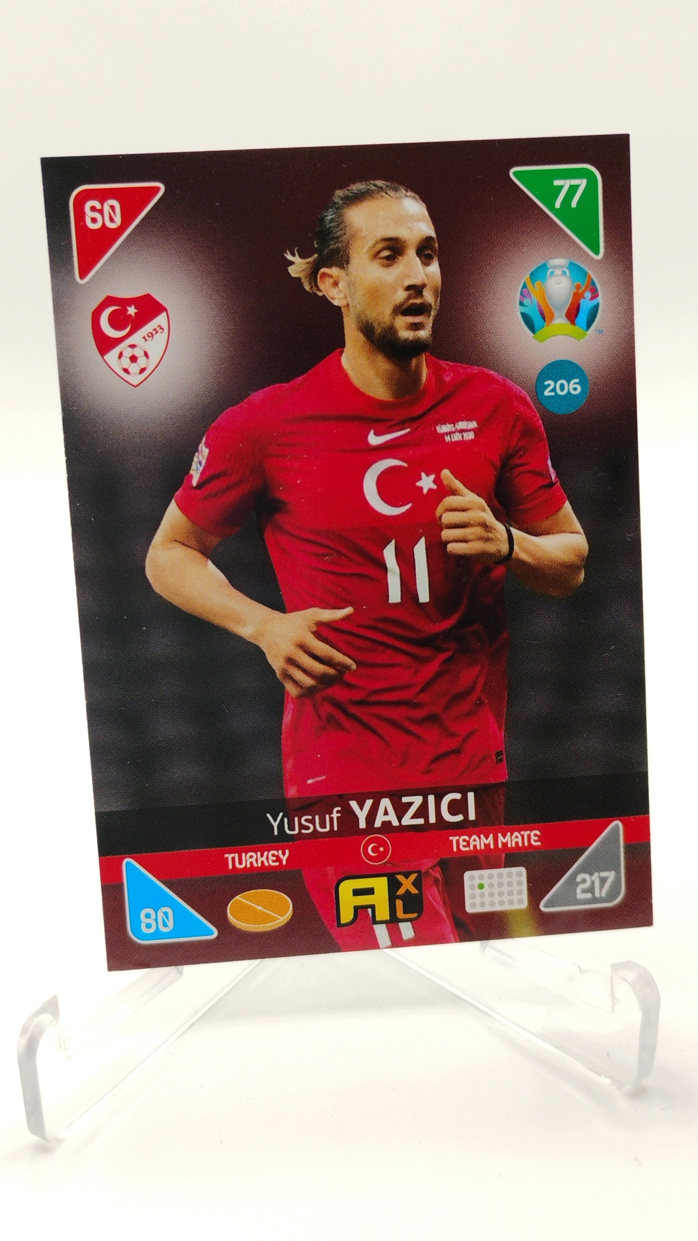 Panini Euro 2020 Kick Off 2021 Team Mate 206 Yusuf Yazici Turcja