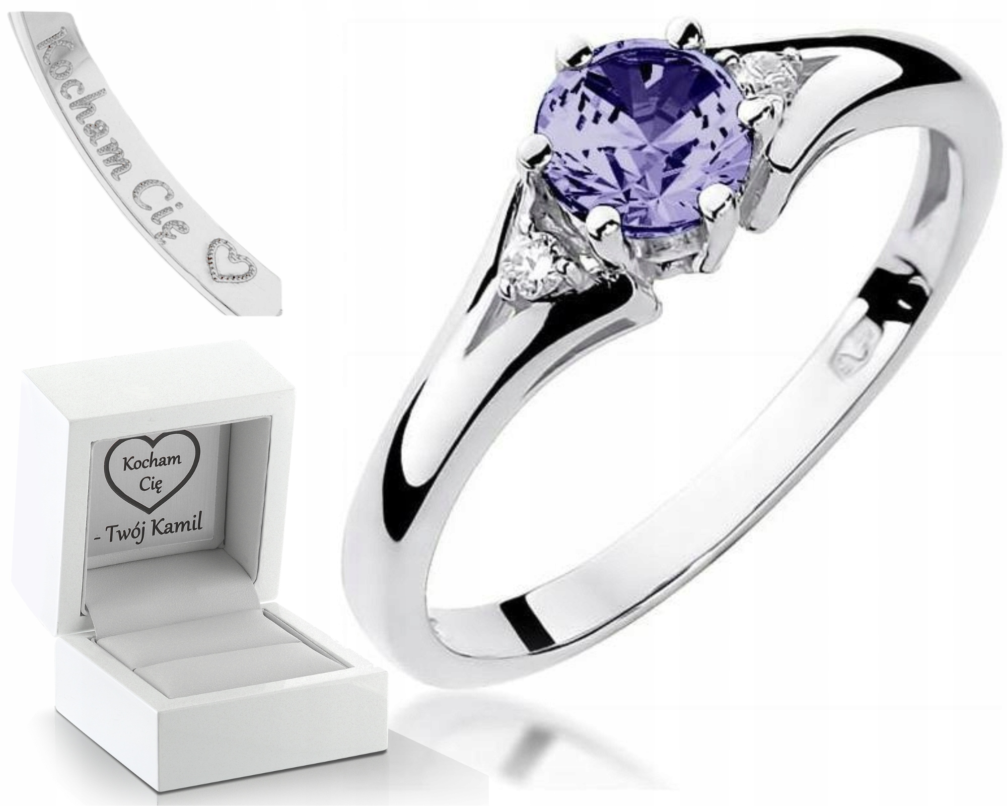 Prstýnek Tanzanit A Diamanty – Každá Velikost