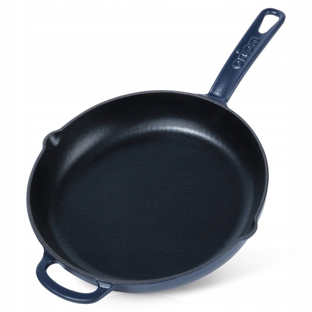 Litinová smaltovaná pánev na plyn a indukci Gril Ohniště trouby 26 cm