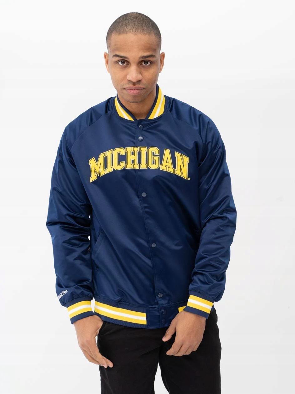 Baseballová Bunda Ncaa Bold Michigan Navy M