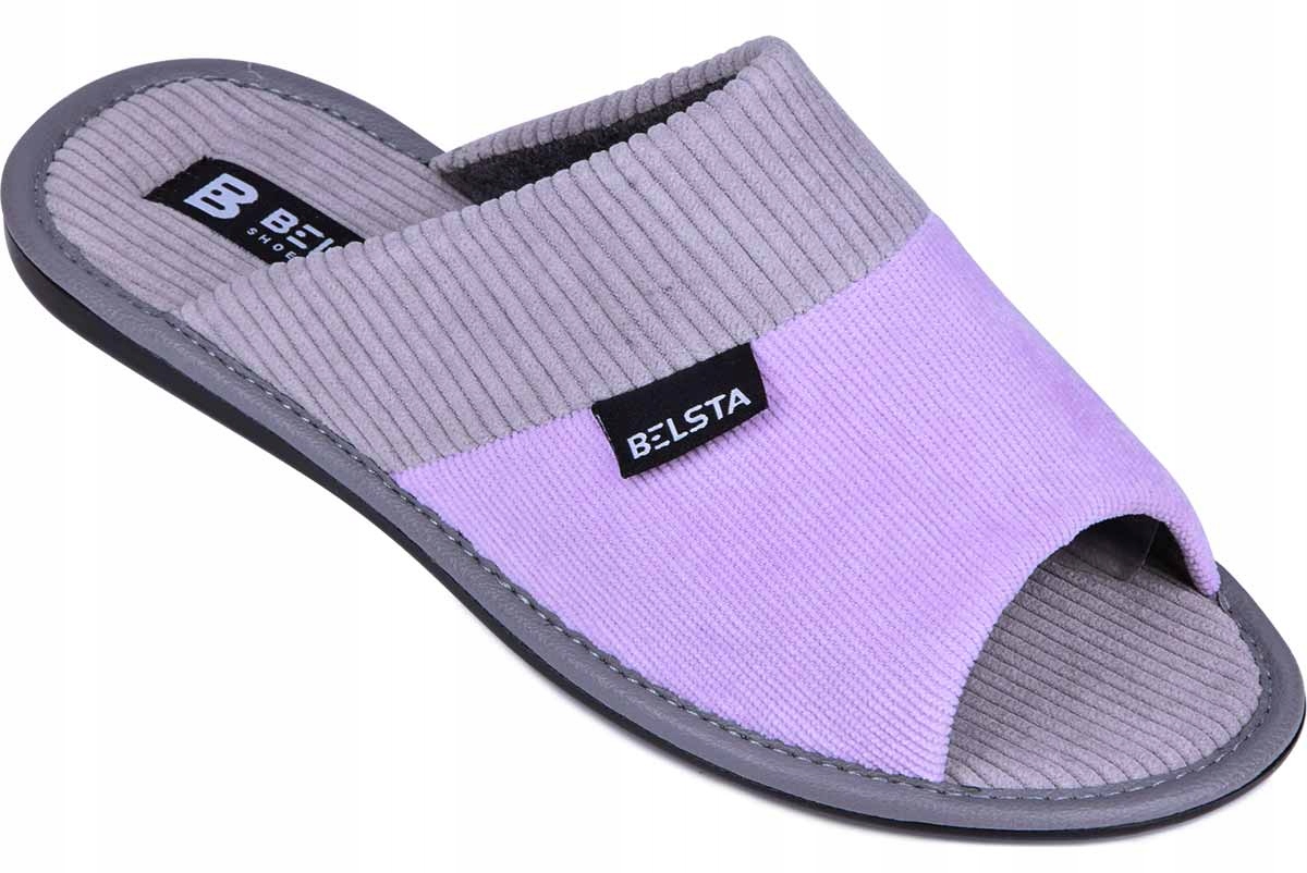 

Kapcie damskie pantofle domowe klapki fioletowe 40