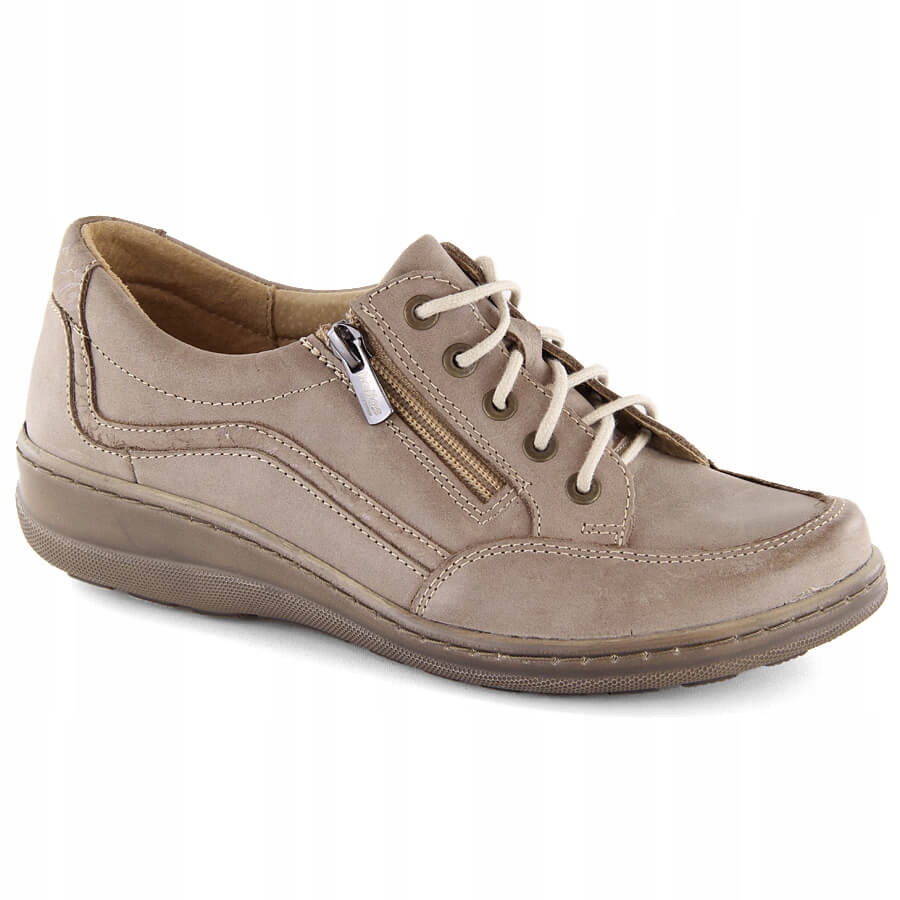 Dámské pohodlné kožené polobotky hnědé Helios 411.02.026 40