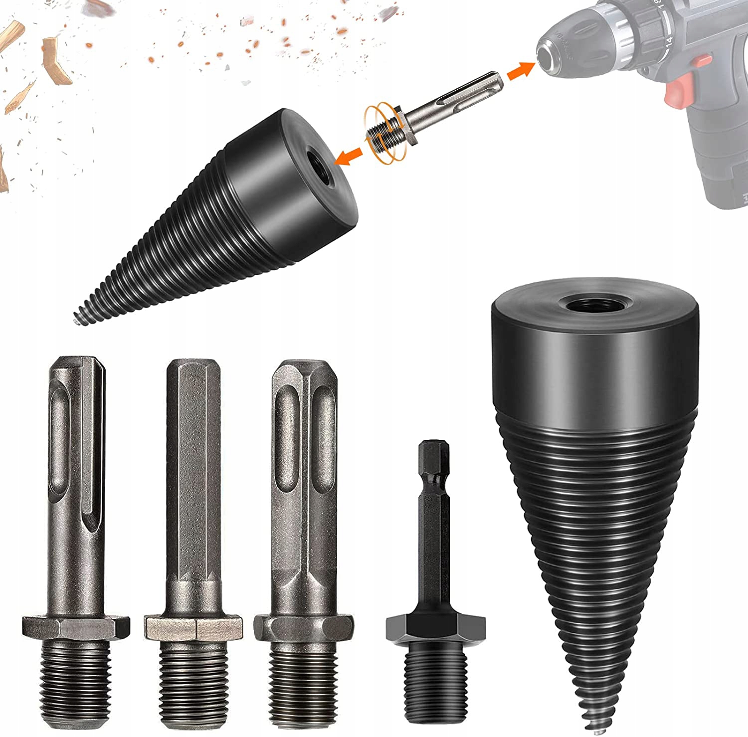 

Wiertło Świder Do Łupania Drewna Opałowego 50mm