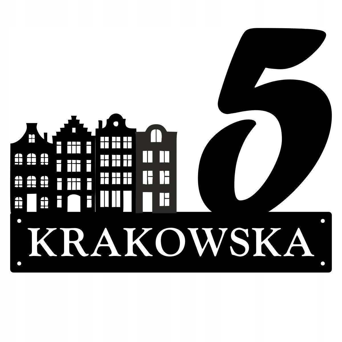 Číslo Na Dom 48 cm Tabuľa Adresa Oceľ 2MM Grafika 161