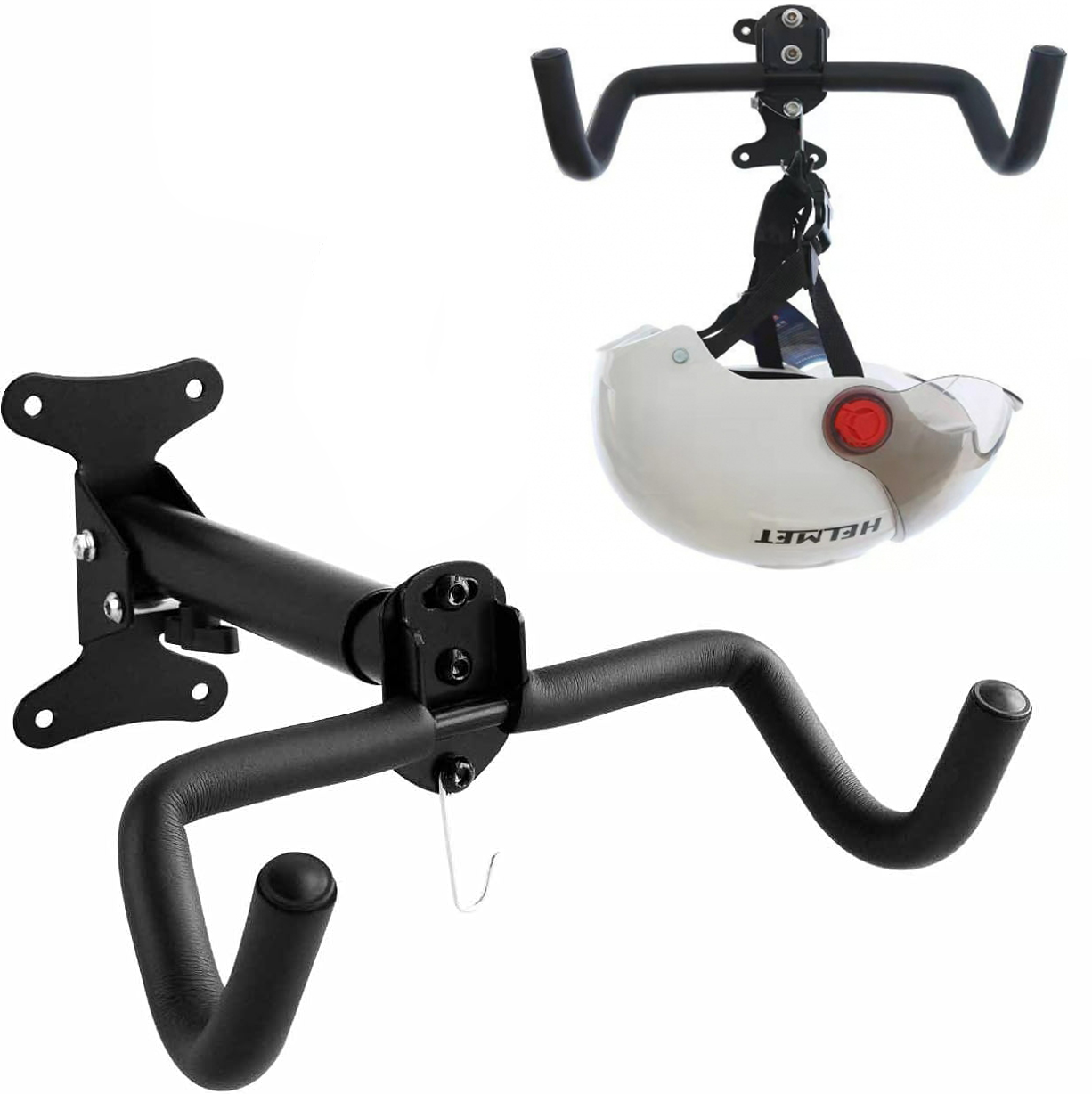 ŚCIENNY UCHWYT WIESZAK HAK NA ROWER REGULOWANY SKŁADANY NA ŚCIANĘ + KOŁKI Rodzaj ścienny