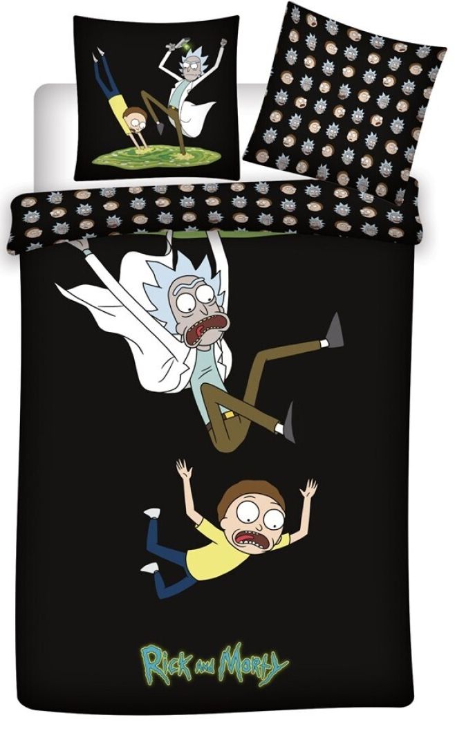 Pościel Rick I Morty 140x200 Pościel Rick And Morty Bawełna Organiczna
