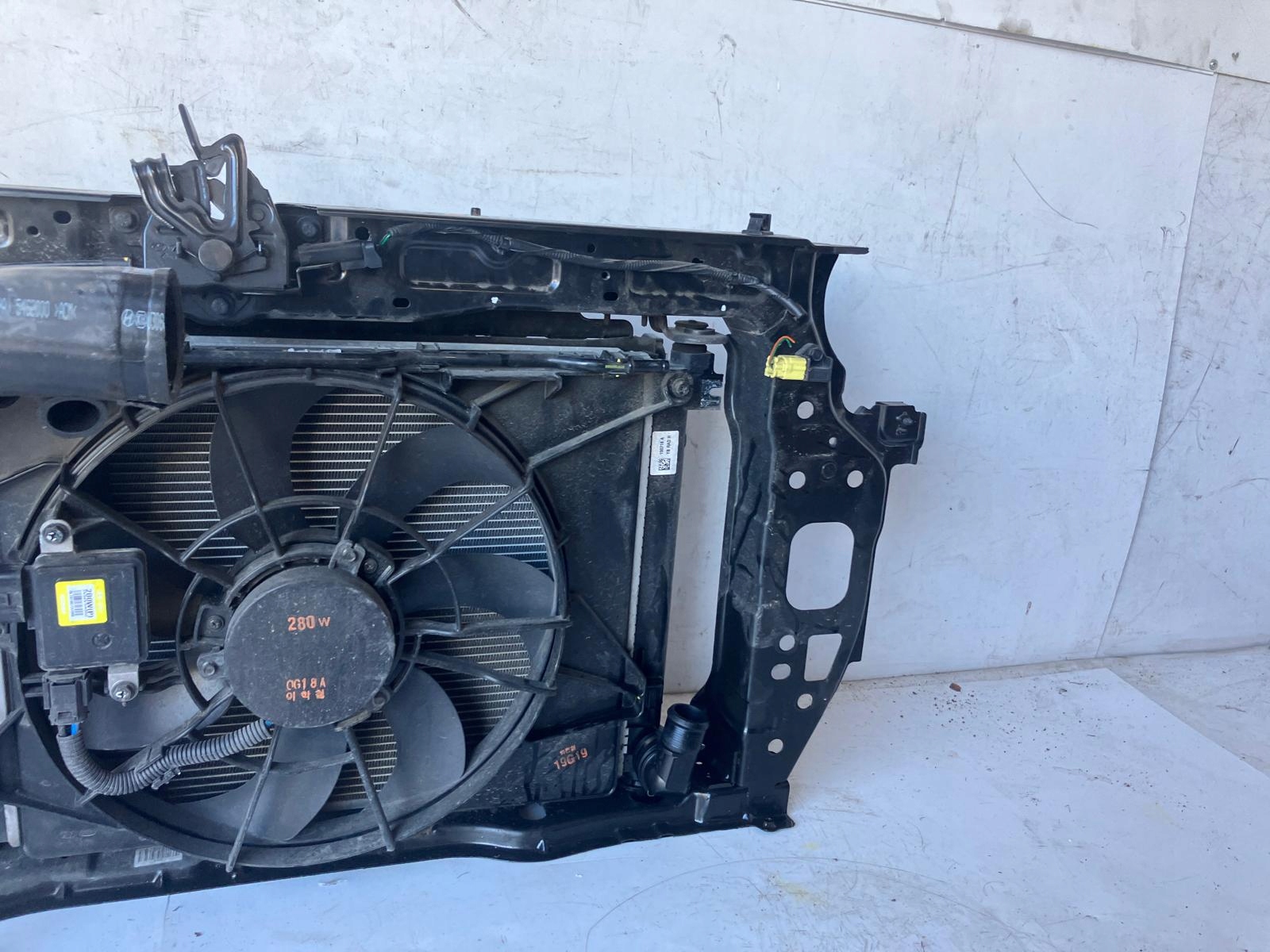 support panel for radiators radiator KOMPLET KIA RIO IV 1.0 T-GDI