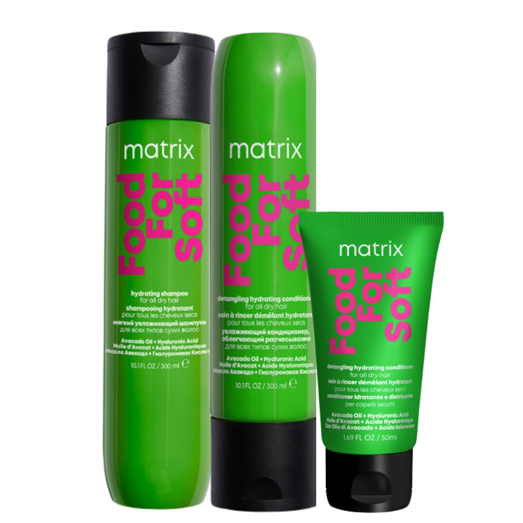 Matrix Food For Soft nawilżający szampon odżywka do włosów suchych 300ml