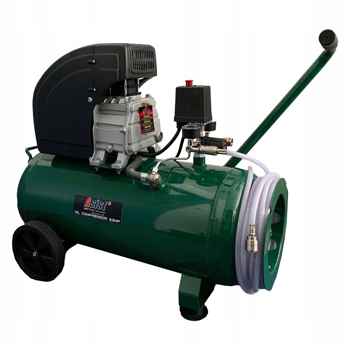 AE7C180-50 Kompresor olejový s tlakovou hadicou 1800 W, 50 L