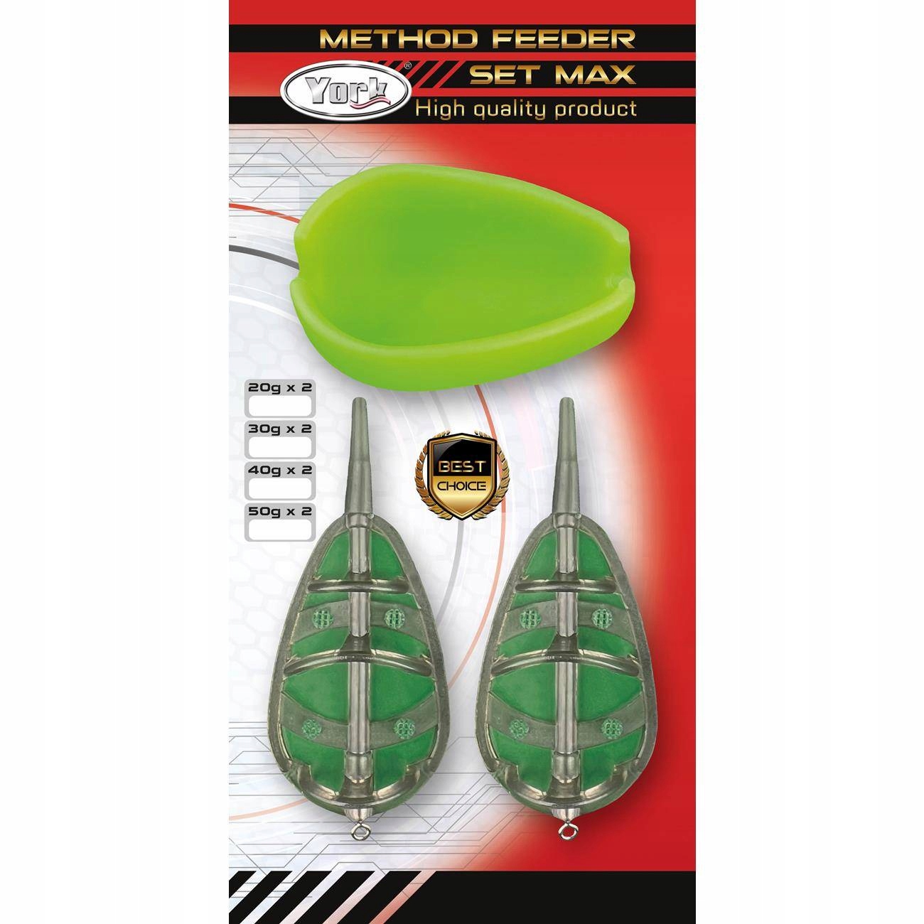 Zestaw York Method Feeder Max 2 x 20g Miękka Forma