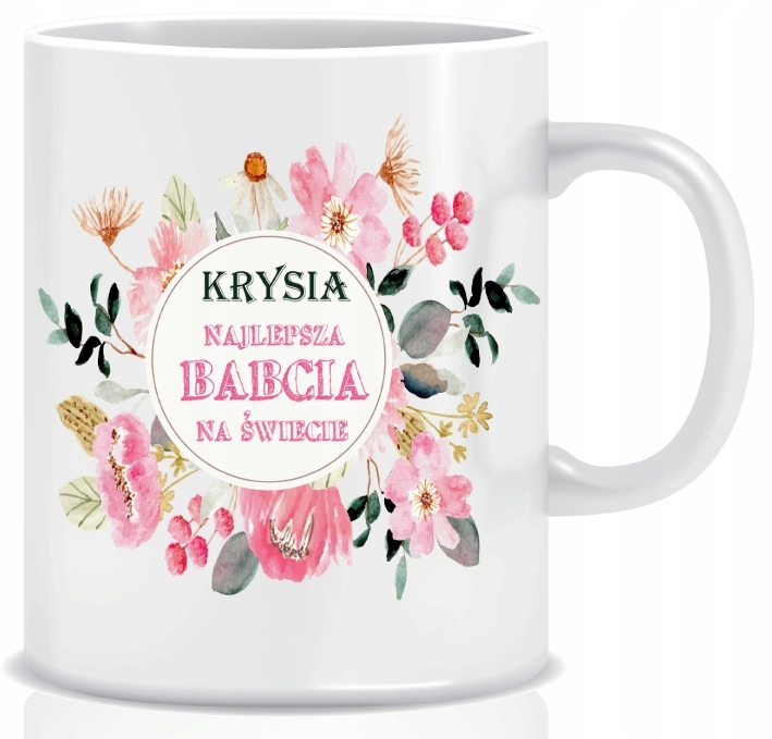 

Kubek Babci prezent Dzień Babci + Imię gratis