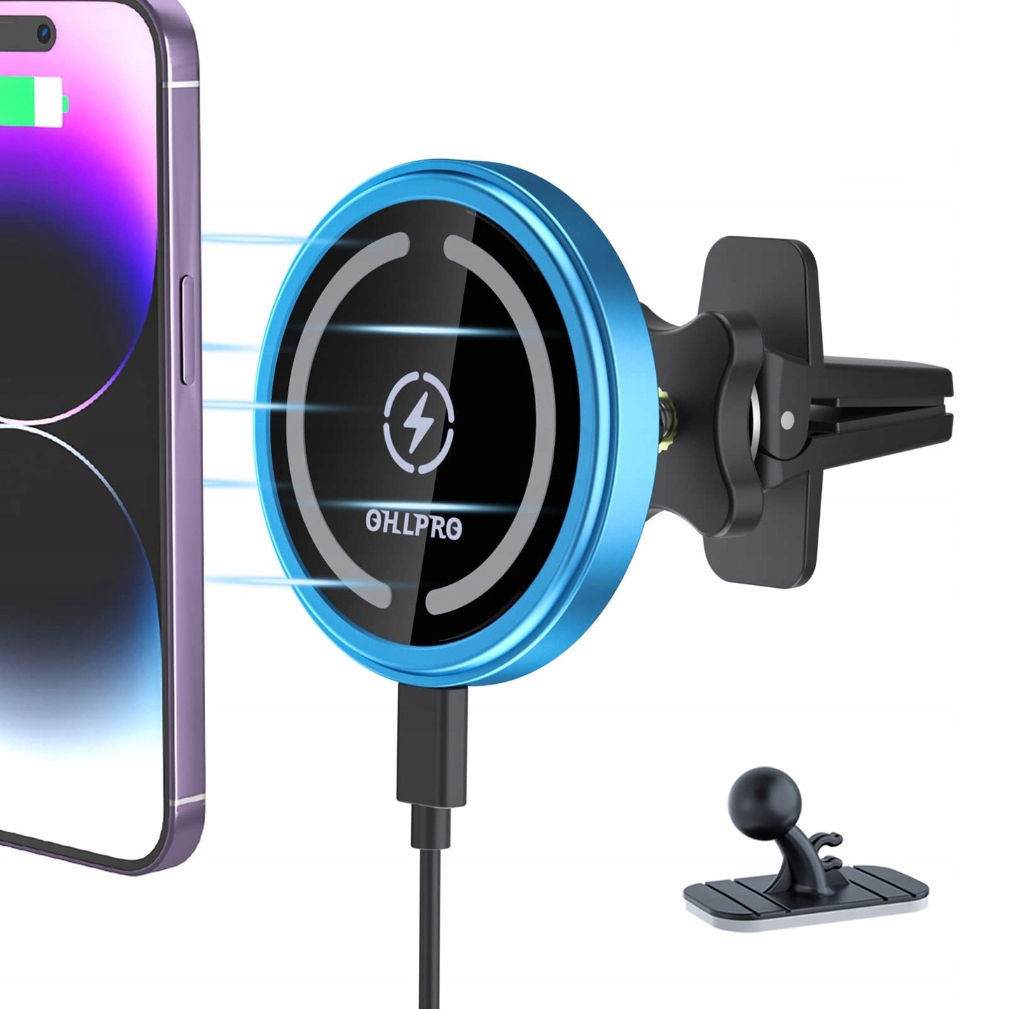 Ohlpro Magnetyczny Uchwyt Samochodowy MagSafe do iPhone 16-12 R19