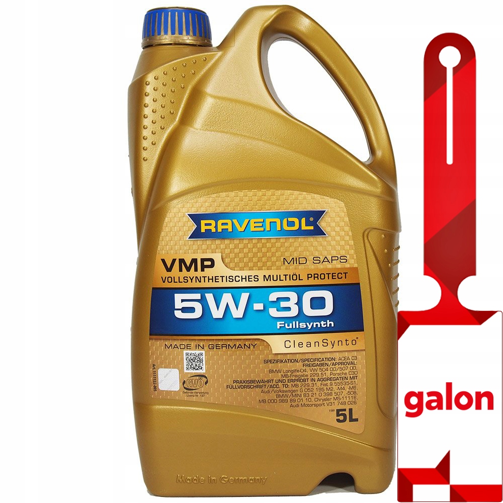 Ravenol Vmp 5W30 CleanSynto Usvo 5L syntetyczny olej silnikowy