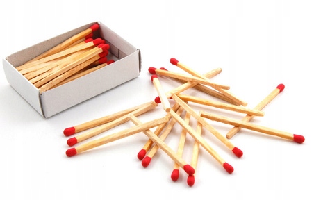 Zapałki standardowe 40szt w opakowaniu zestaw 10szt