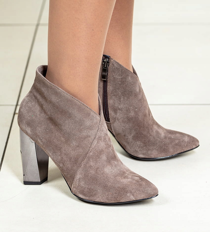 Dámské kotníkové boty Higo 2722 Almond 38, béžová barva