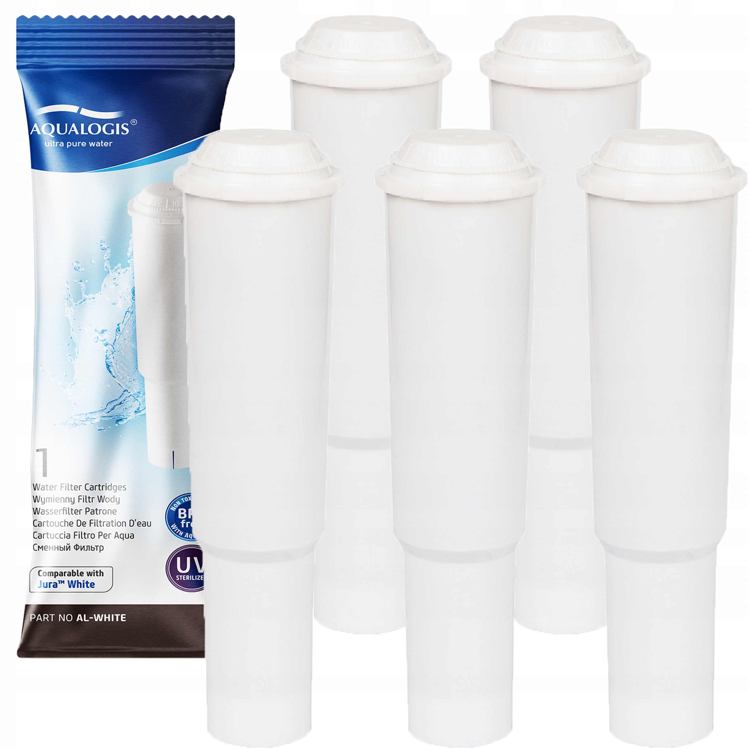 5x Filtr wody do ekspresu Jura Impressa Xf 50 Classic Xf 50 Xf 70 Z9 Z5