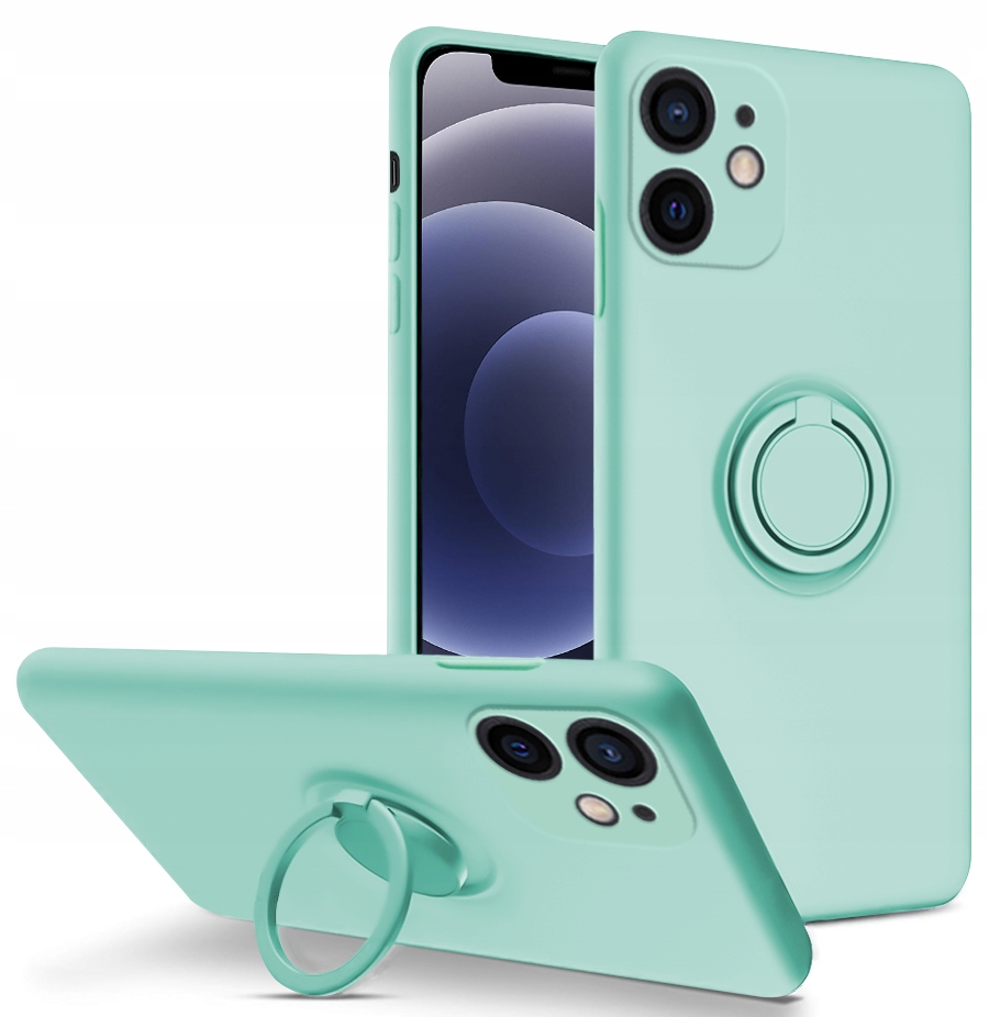 

Etui Silicone Ring Szkło 9H do iPhone 12