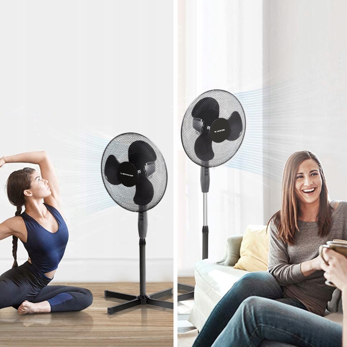 WENTYLATOR PODŁOGOWY WIATRAK STOJĄCY CICHY MOCNY Funkcje inne