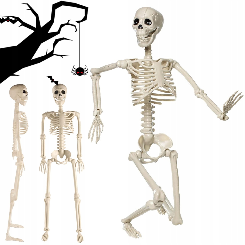 Realistický Kostra 94 CM Pohyblivé Rybníky Dekorace Na Halloween Kostlivec