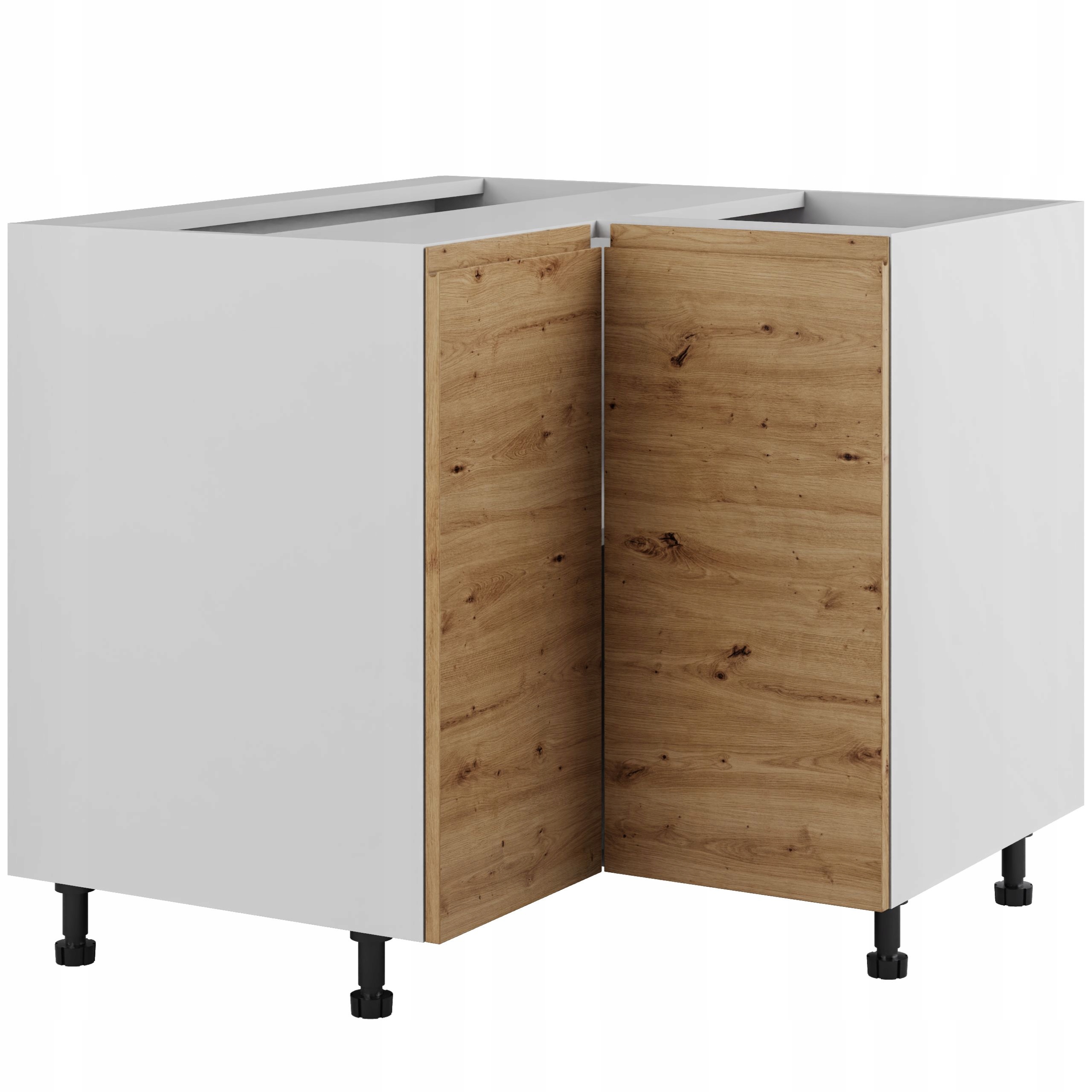 Dolní kuchyňská skříňka 90 rohová bezúchytková Dub Artisan