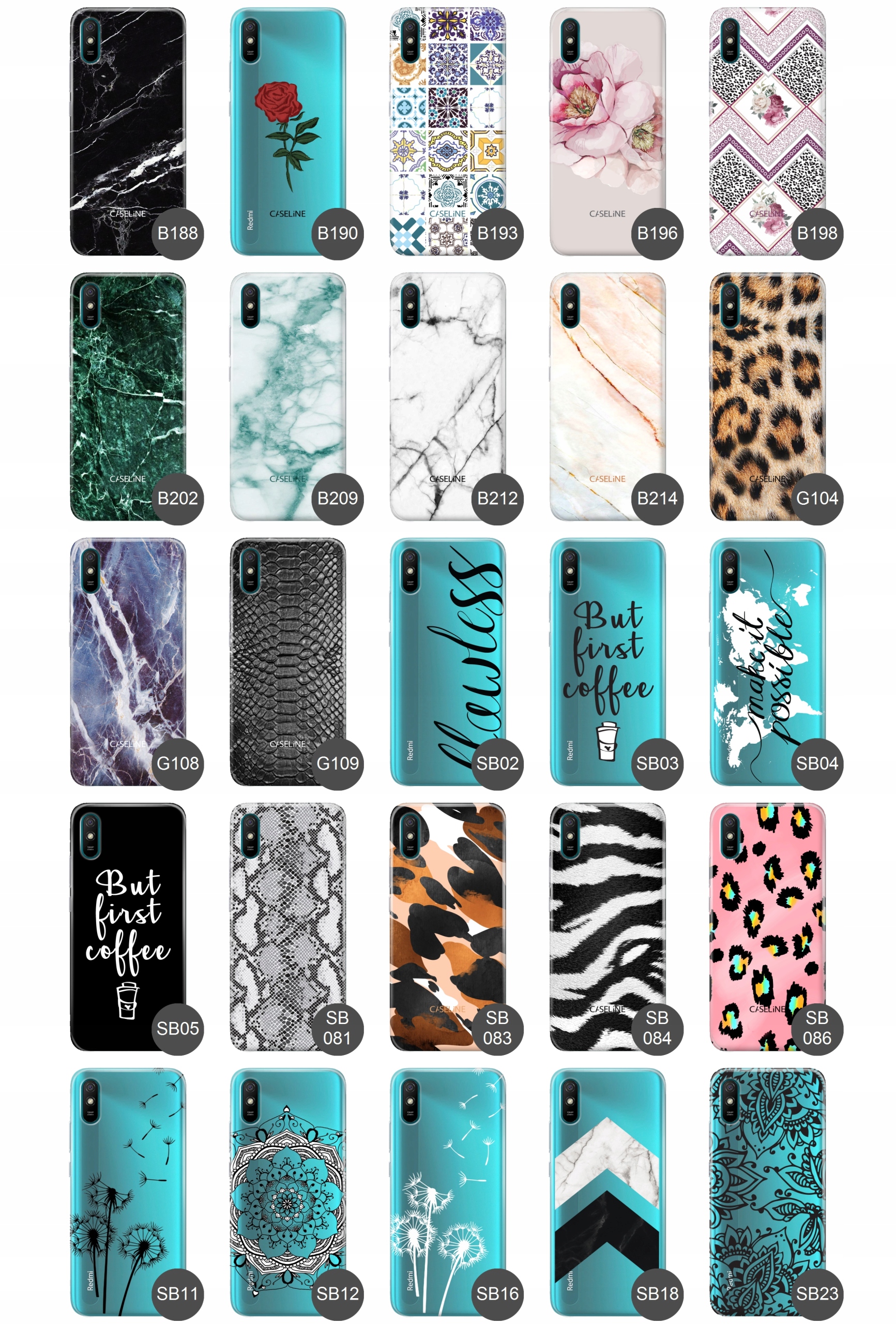 Etui do Xiaomi Redmi 9A case guma wzory