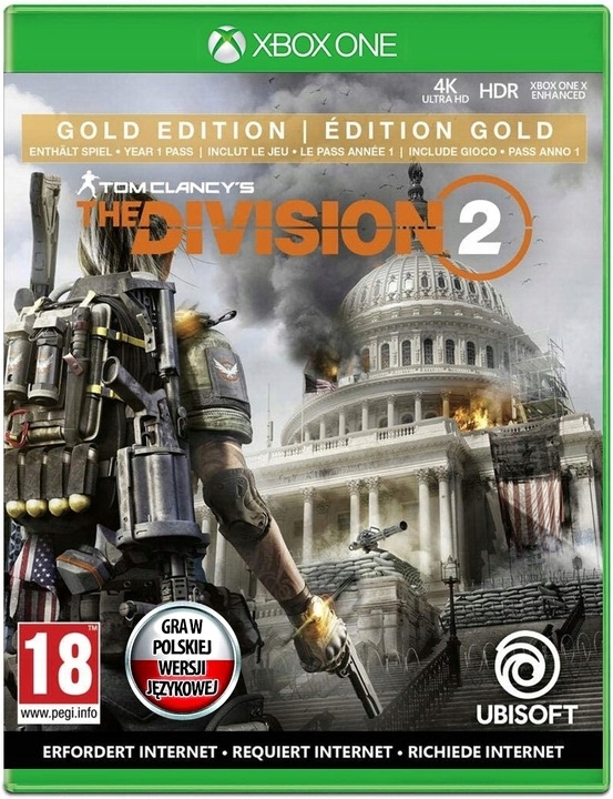 The Division 2 Gold Edition Nowa Xbox One Series X Pl Płyta Blu-ray