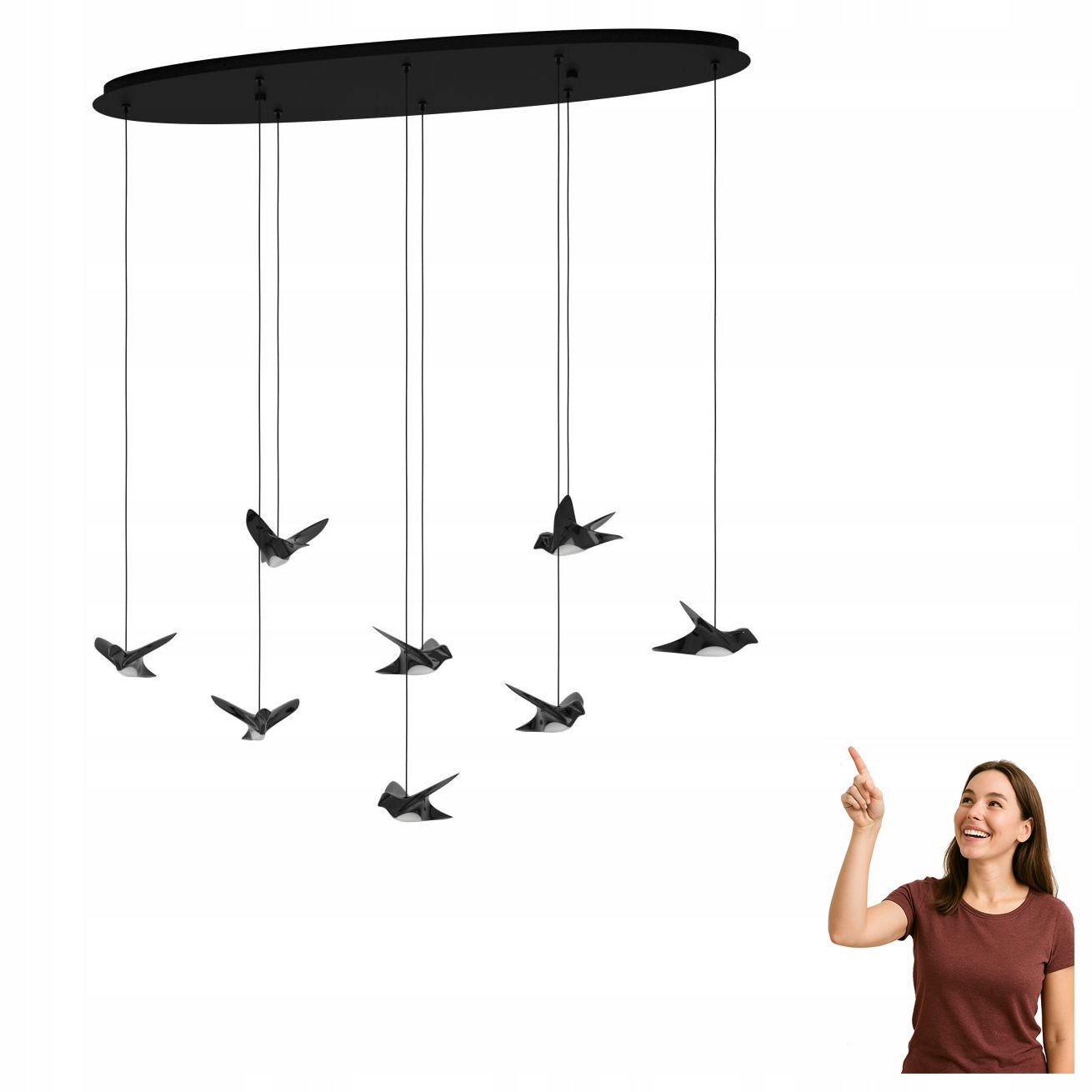 Závesná Led lampa 8x4,2W Paratebueno 390055 Eglo