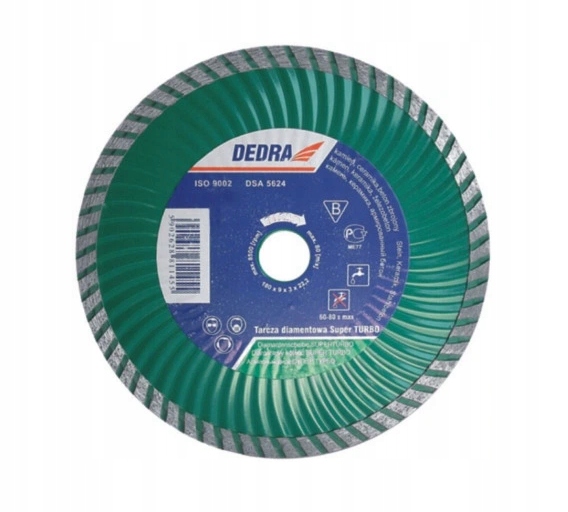 

Dedra H1147 Tarcza turbo 230 22,2mm