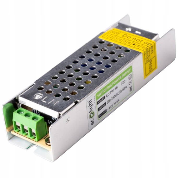 

Transformator Zasilacz 12V Led 3A 36W Slim