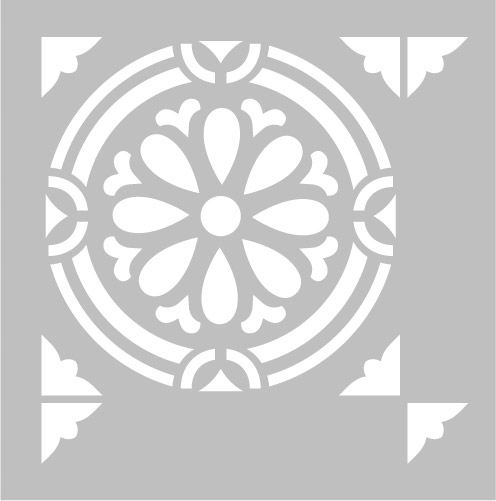 SZABLON MALARSKI Z TWORZYWA KAFELEK PŁYTKA 2