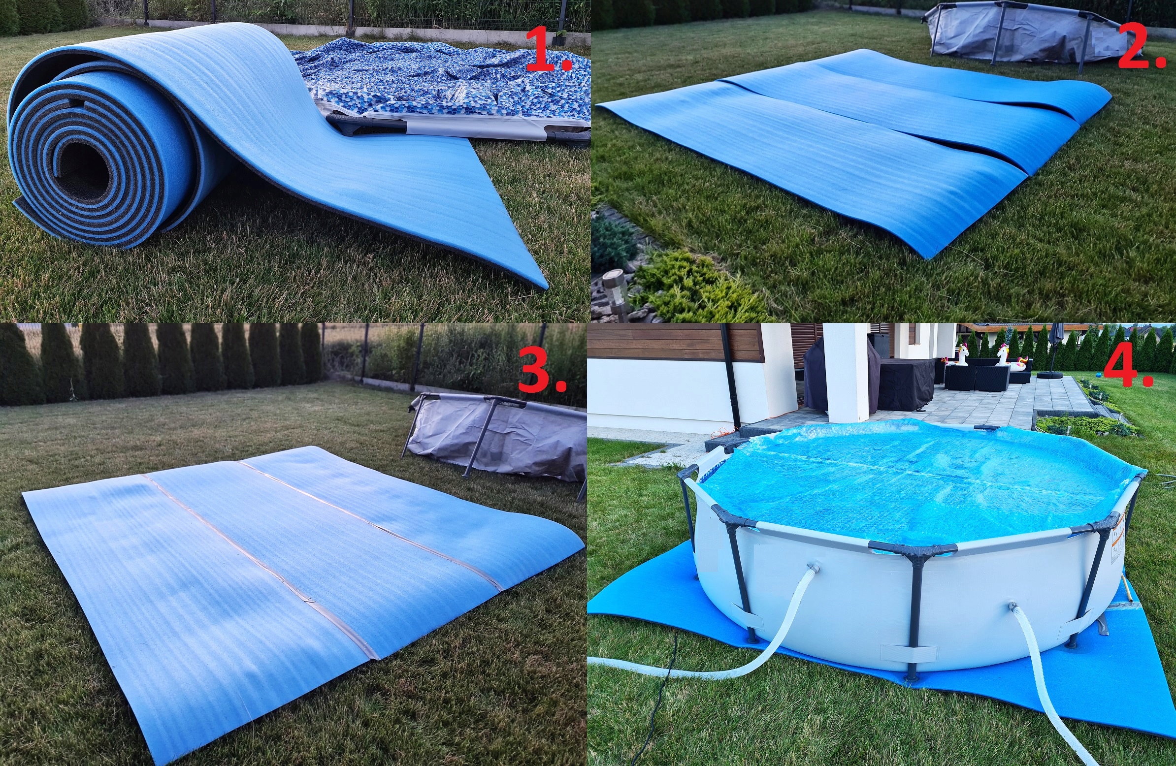 Mata Pod Basen Izolacja /GRUBA 2cm/ 3m x 3m / 9m2 Kod producenta PE 20mm