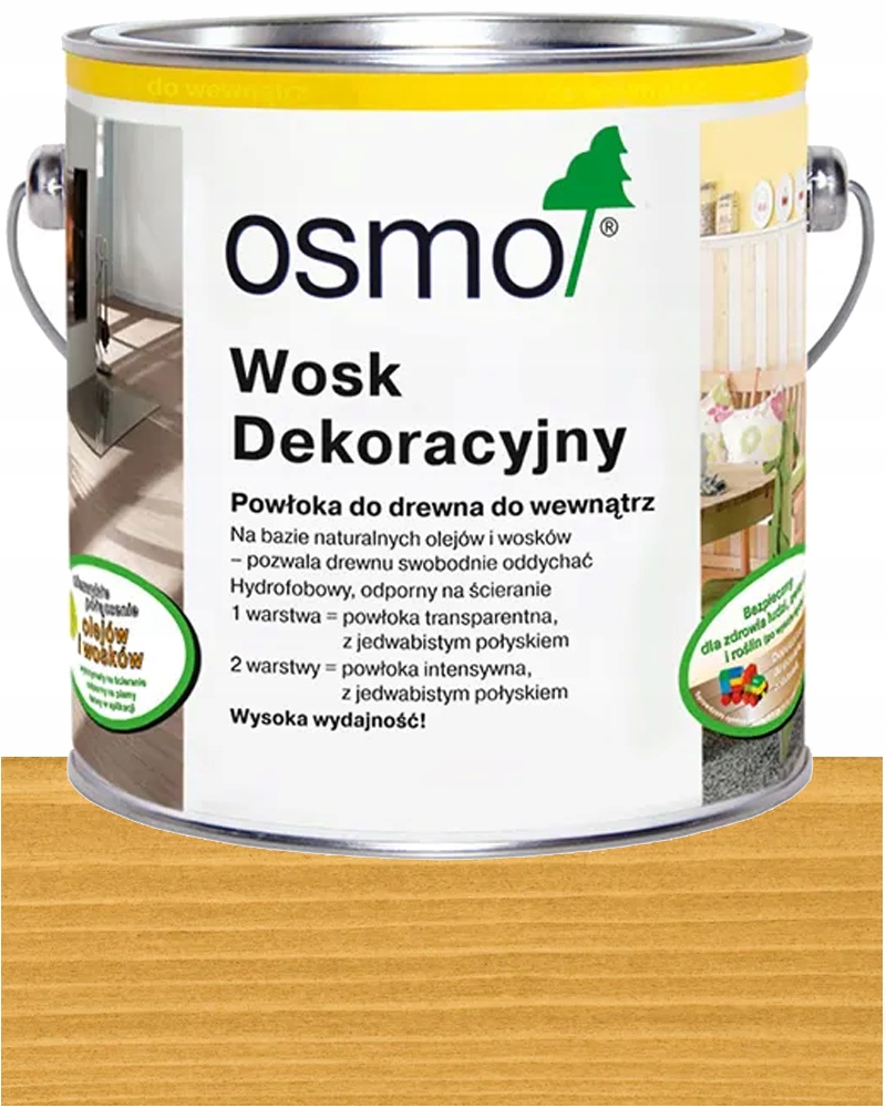 Osmo Dekoratívny vosk Transparentný Bezbarevný Dub 3164 2,5L