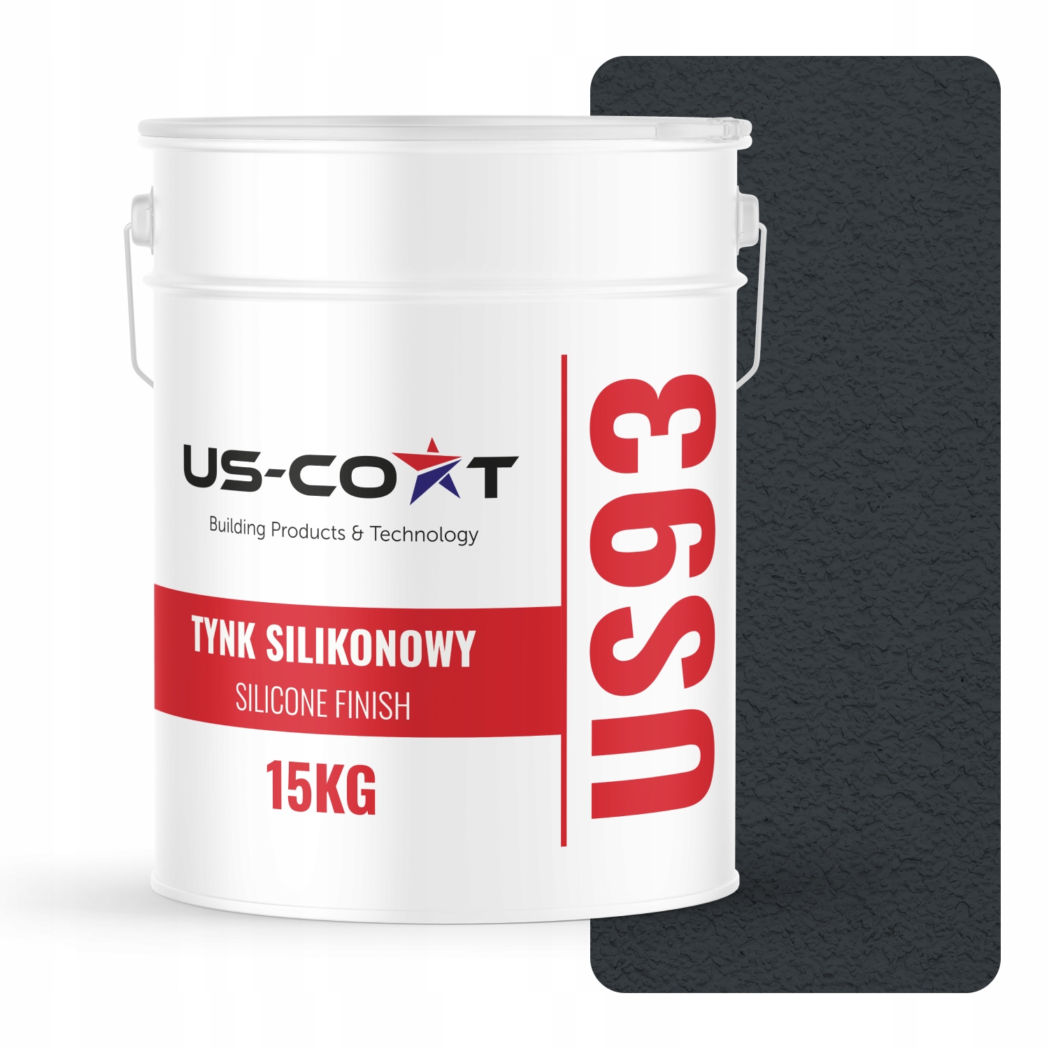 Silikónová Fasádna Omietka Antracit RAL7016 15KG Baranek Granulácia 2.0 mm