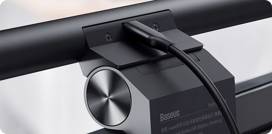 BASEUS LAMPKA LED DO KOMPUTERA MONITORA NA MONITOR KLIPS REGULOWANA NOCNA Kolekcja I-Wok
