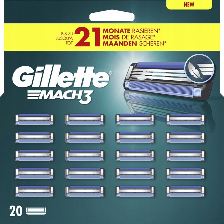 Wkłady do maszynki Gillette Mach3 20 szt.