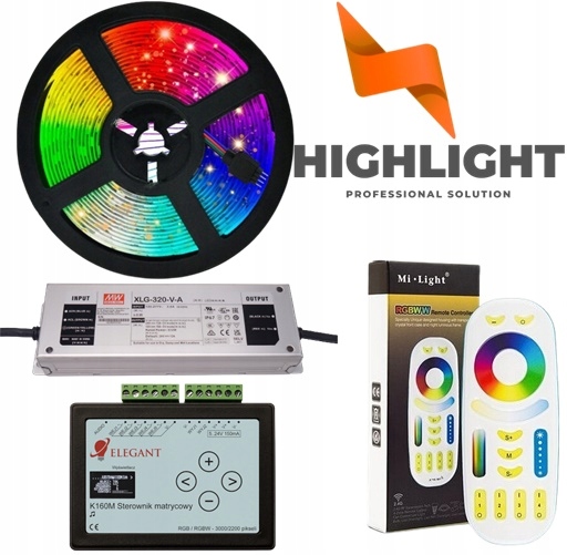 80m Sada Led Rgb Rgbw strečový strop animácie